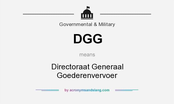 What does DGG mean? It stands for Directoraat Generaal Goederenvervoer