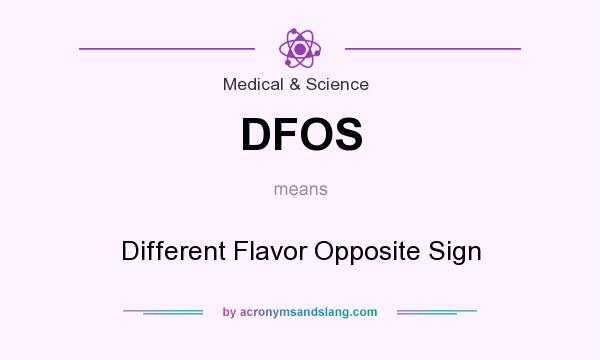 What does DFOS mean? It stands for Different Flavor Opposite Sign