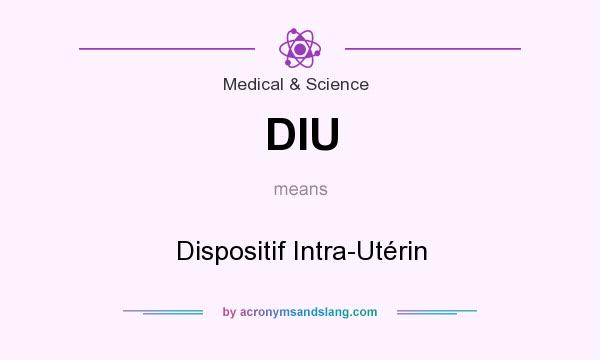 What does DIU mean? It stands for Dispositif Intra-Utérin