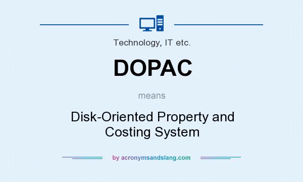 What does DOPAC mean? It stands for Disk-Oriented Property and Costing System