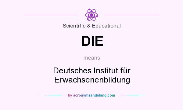 What does DIE mean? It stands for Deutsches Institut für Erwachsenenbildung