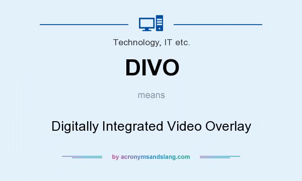 What does DIVO mean? It stands for Digitally Integrated Video Overlay