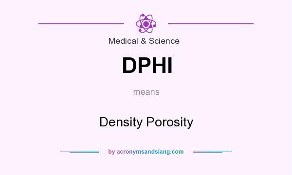 What does DPHI mean? It stands for Density Porosity