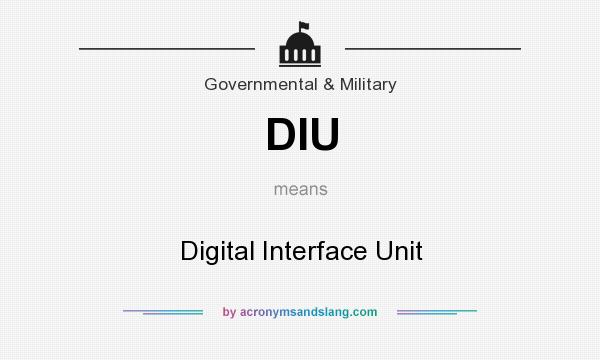 What does DIU mean? It stands for Digital Interface Unit