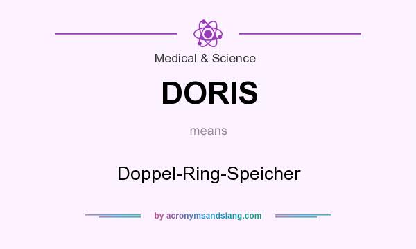 What does DORIS mean? It stands for Doppel-Ring-Speicher