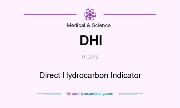 What does DHI mean? It stands for Direct Hydrocarbon Indicator
