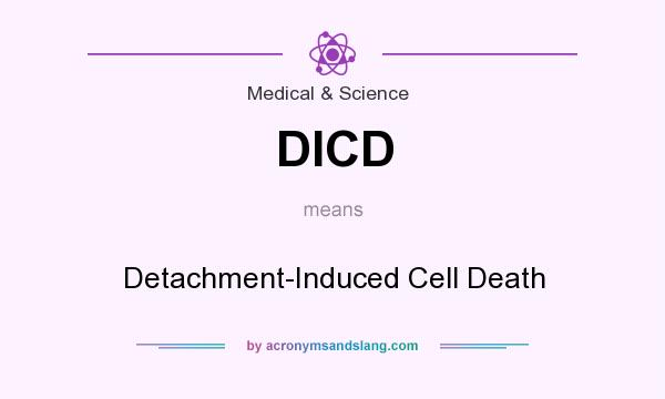 What does DICD mean? It stands for Detachment-Induced Cell Death