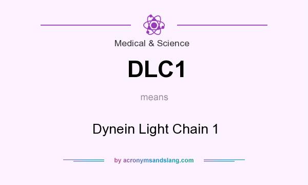 What does DLC1 mean? It stands for Dynein Light Chain 1