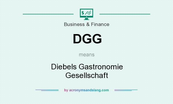 What does DGG mean? It stands for Diebels Gastronomie Gesellschaft