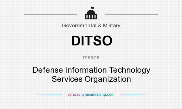 What does DITSO mean? It stands for Defense Information Technology Services Organization
