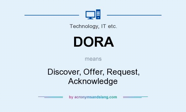 What does DORA mean? It stands for Discover, Offer, Request, Acknowledge