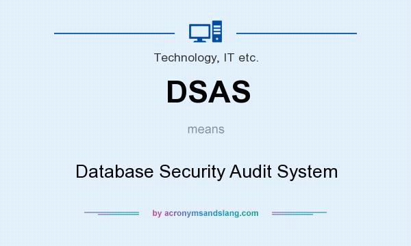 What does DSAS mean? It stands for Database Security Audit System