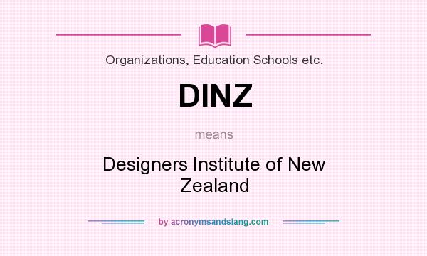 What does DINZ mean? It stands for Designers Institute of New Zealand