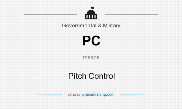 What does PC mean? It stands for Pitch Control