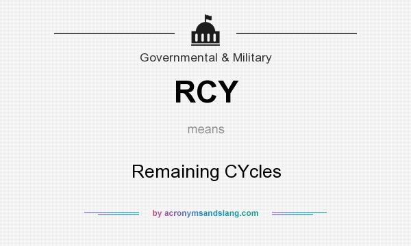 What does RCY mean? It stands for Remaining CYcles