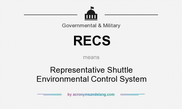 What does RECS mean? It stands for Representative Shuttle Environmental Control System