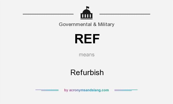 What does REF mean? It stands for Refurbish