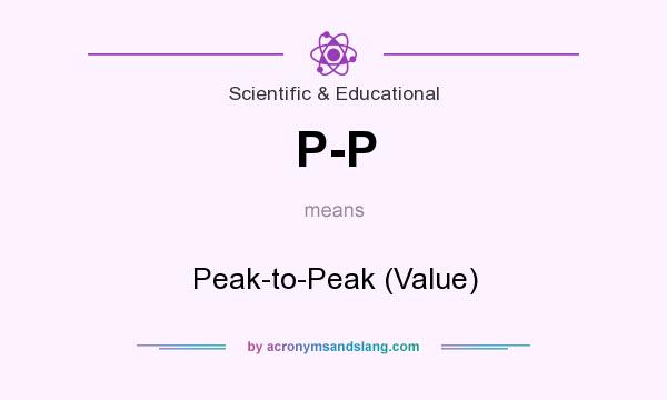 What does P-P mean? It stands for Peak-to-Peak (Value)