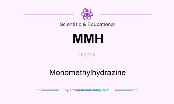 What does MMH mean? It stands for Monomethylhydrazine