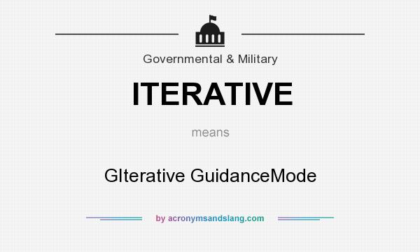 What does ITERATIVE mean? It stands for GIterative GuidanceMode