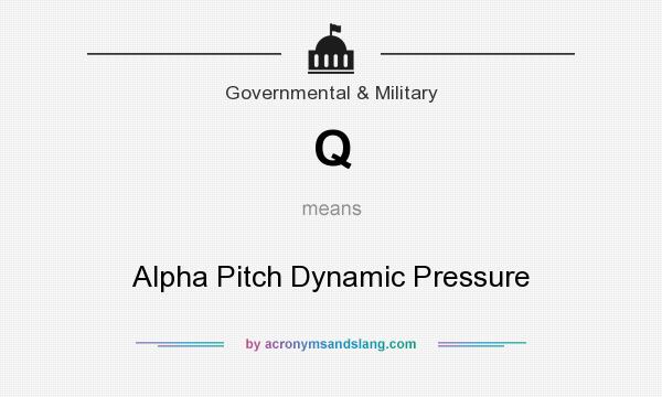 What does Q mean? It stands for Alpha Pitch Dynamic Pressure