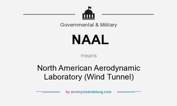 What does NAAL mean? It stands for North American Aerodynamic Laboratory (Wind Tunnel)