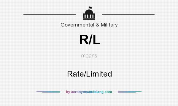 What does R/L mean? It stands for Rate/Limited