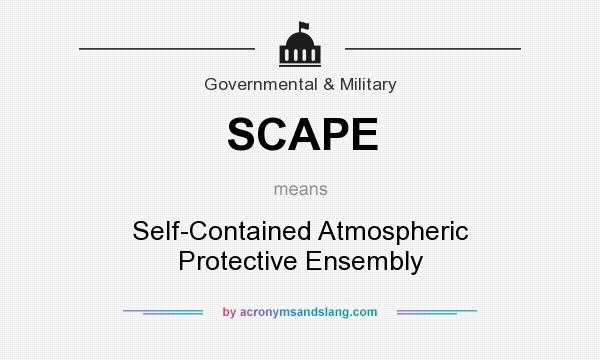 What does SCAPE mean? It stands for Self-Contained Atmospheric Protective Ensembly