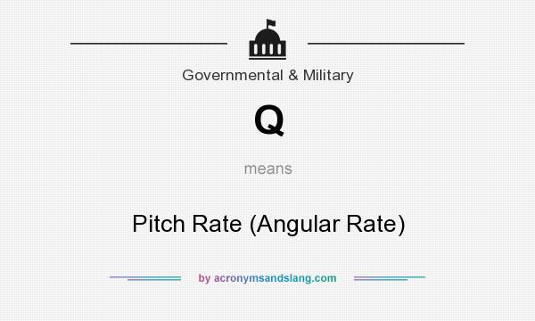 What does Q mean? It stands for Pitch Rate (Angular Rate)