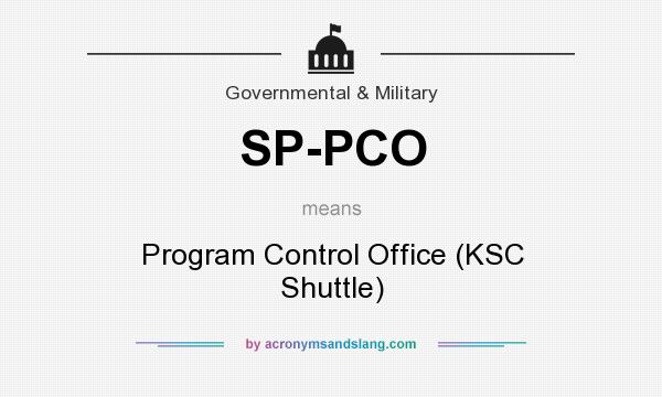 What does SP-PCO mean? It stands for Program Control Office (KSC Shuttle)