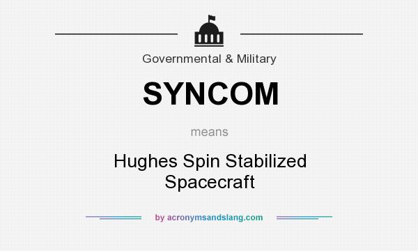 What does SYNCOM mean? It stands for Hughes Spin Stabilized Spacecraft