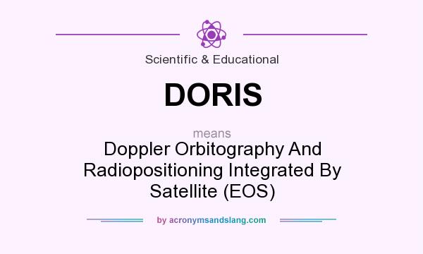 What does DORIS mean? It stands for Doppler Orbitography And Radiopositioning Integrated By Satellite (EOS)