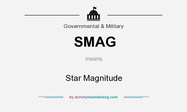 What does SMAG mean? It stands for Star Magnitude