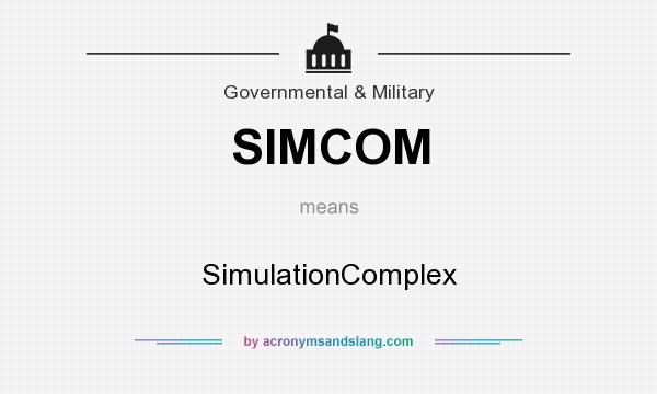 What does SIMCOM mean? It stands for SimulationComplex