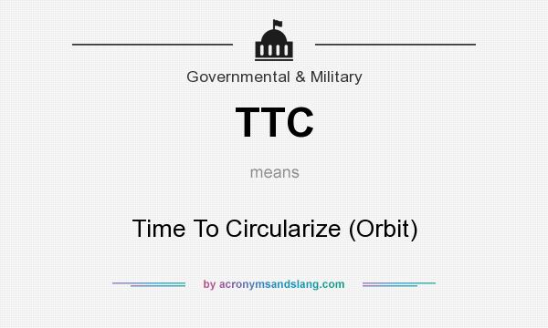 What does TTC mean? It stands for Time To Circularize (Orbit)