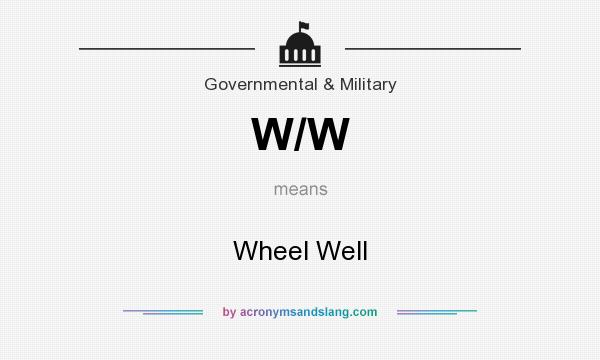 What does W/W mean? It stands for Wheel Well
