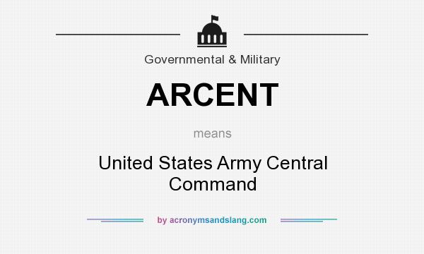 What does ARCENT mean? It stands for United States Army Central Command