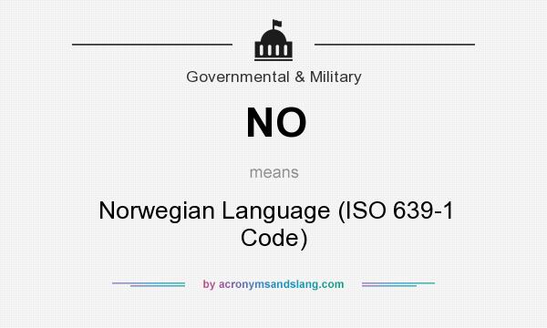What does NO mean? It stands for Norwegian Language (ISO 639-1 Code)