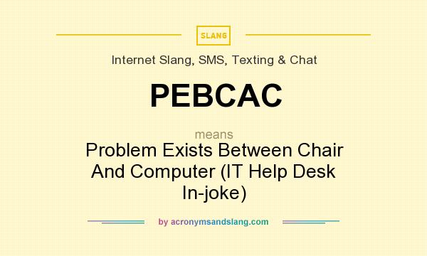 What Does Pebcac Mean Definition Of Pebcac Pebcac Stands For