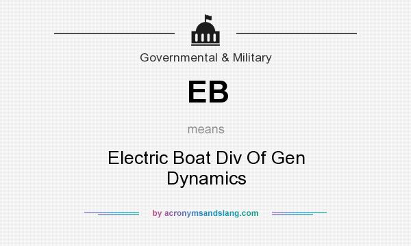 What does EB mean? It stands for Electric Boat Div Of Gen Dynamics