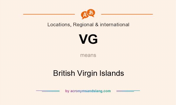 What does VG mean? It stands for British Virgin Islands