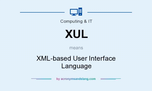 What does XUL mean? It stands for XML-based User Interface Language