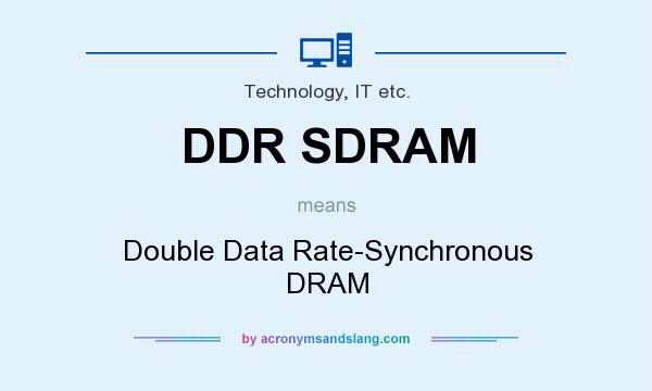 What does DDR SDRAM mean? It stands for Double Data Rate-Synchronous DRAM