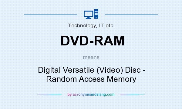 What does DVD-RAM mean? It stands for Digital Versatile (Video) Disc - Random Access Memory