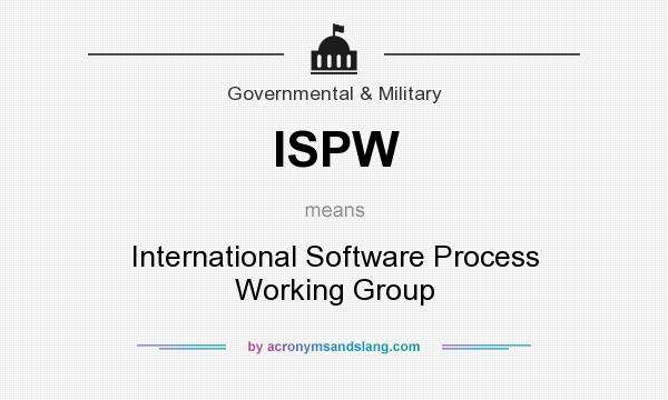 What does ISPW mean? It stands for International Software Process Working Group