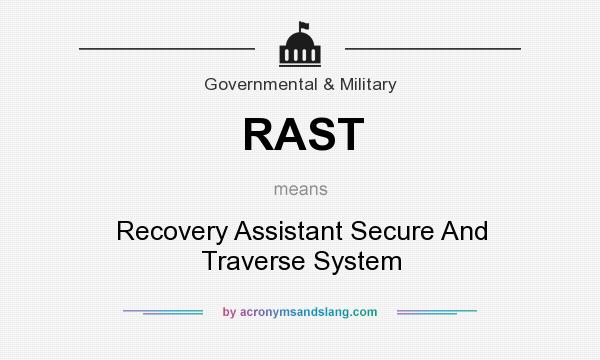 What does RAST mean? It stands for Recovery Assistant Secure And Traverse System