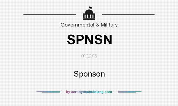 What does SPNSN mean? It stands for Sponson