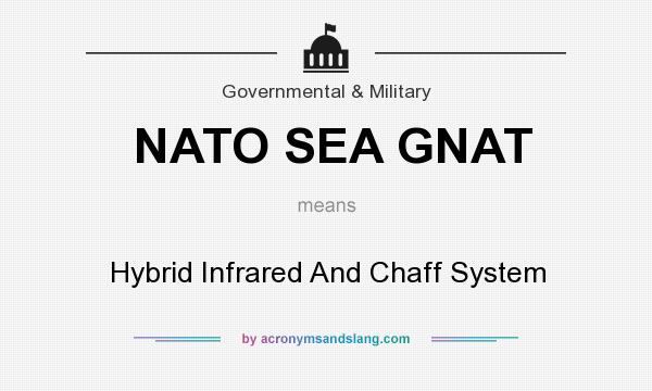 What does NATO SEA GNAT mean? It stands for Hybrid Infrared And Chaff System