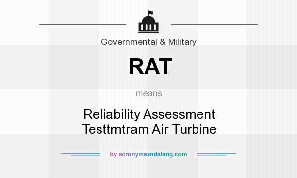 What does RAT mean? It stands for Reliability Assessment Testtmtram Air Turbine