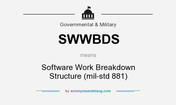What does SWWBDS mean? It stands for Software Work Breakdown Structure (mil-std 881)